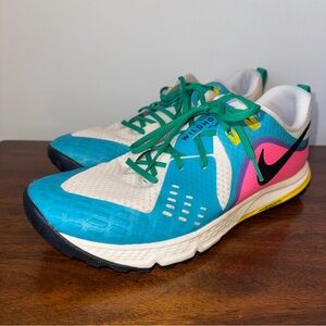 Nike Air Zoom Wildhorse 5 Trail Running Sneakers Athletic Shoes Blue Size 12
